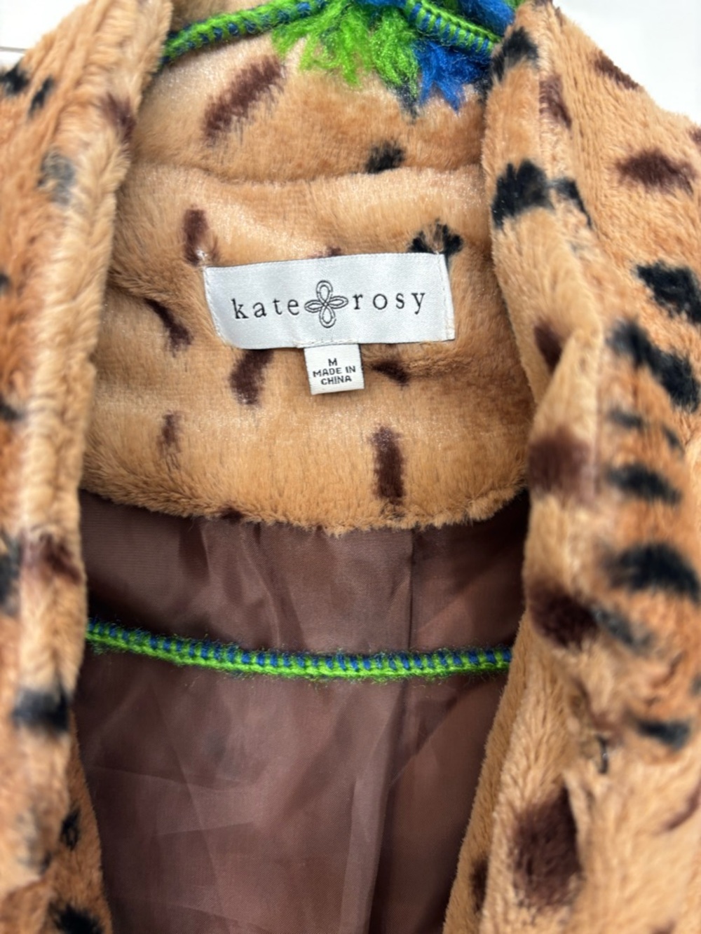 Kate Rosy  animal print faux fur blazer or jacket - Picture 2 of 8